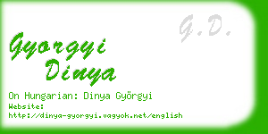 gyorgyi dinya business card
